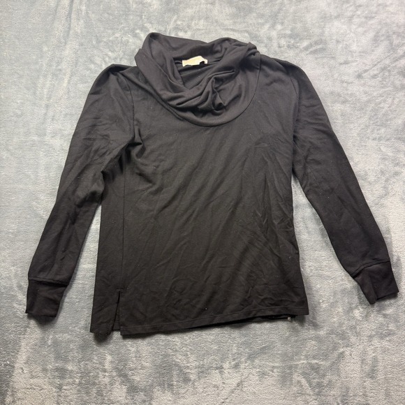 Michael Kors Sweaters - Michael Michael Kors Black Ribbed Cowl Neck Long Sleeve Top Women's Large